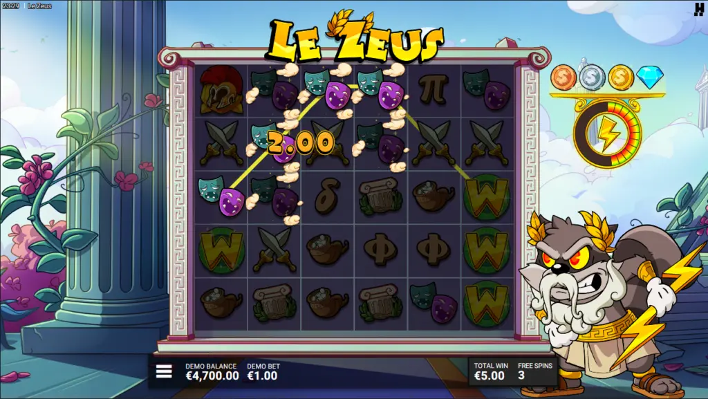 Le Zeus Slot Review screenshot 2